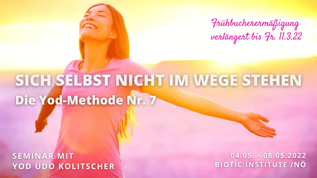 Sich selbst nicht im Wege stehen Frühbucher