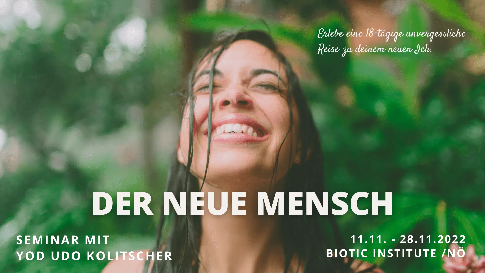 Frühbucher Seminar DER NEUE MENSCH 11.22