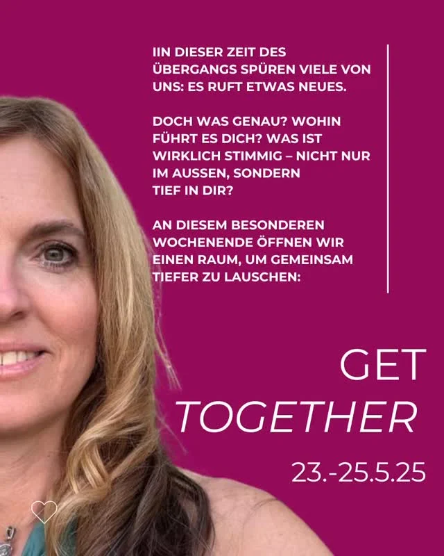 Spürst du den Ruf?

Ein leiser Klang in dir –
nach Aufbruch, nach Wandlung, nach einem tiefen Atemzug Leben.
Dann ist jetzt deine Zeit.

Spürst du den Ruf nach Veränderung, nach echter Transformation?
Dann zögere nicht:
Buche jetzt dein Get-Together-Ticket. 
Du kannst auch tageweise kommen, ganz wie es für dich passt.

Vom 23. bis 25. Mai öffnen sich die Tore
zu einem Wochenende voller Begegnung, Tiefe und Wachstum.
Ein Raum, der dich einlädt, dich zu zeigen, zu spüren, zu sein.

Tauche ein in eine Erfahrung,
die nicht nur inspiriert, sondern verwandelt.
Werde Teil von einem großen Ganzen –
und finde dich selbst neu darin.
 
#gettogether #transformation #derneuemensch #neuezeitqualität #wandlung #tiefe #freude #tanz #lebendigkeit #liebe #verbundenheit #kolitscherbybiotic🎈💎❤️ #ashakolitscher #marieluisekolitscher💎
